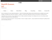 Tablet Screenshot of davidevanson.com